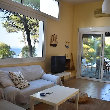 House In Pines In Front Of The Sea * Vourvourou