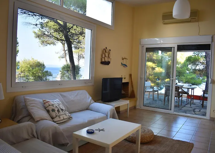 House In Pines In Front Of The Sea * Vourvourou